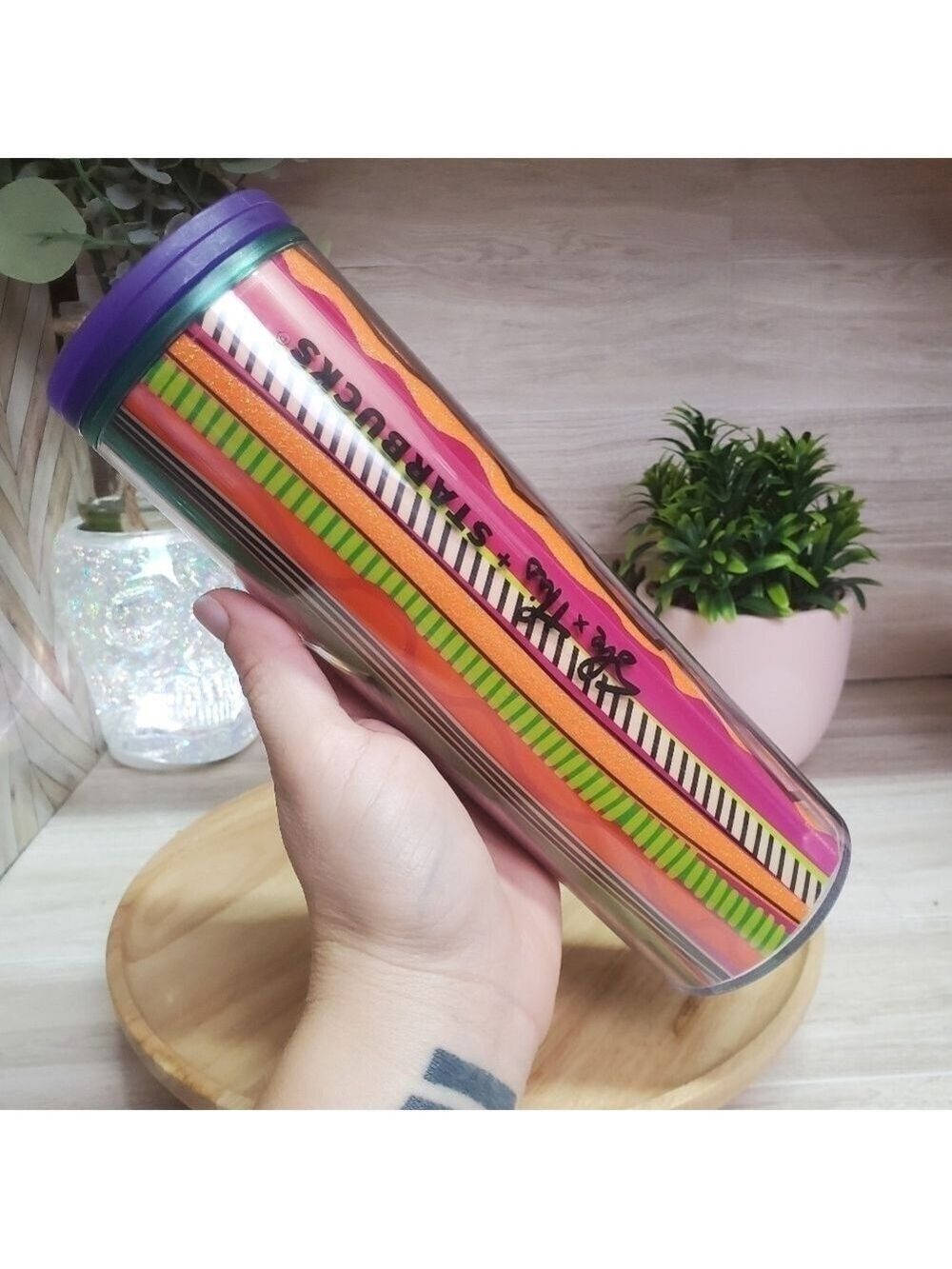 Starbucks X Shae Anthony 2024 Neon Multicolor Hot Cup Tumbler - Picture 4 of 10